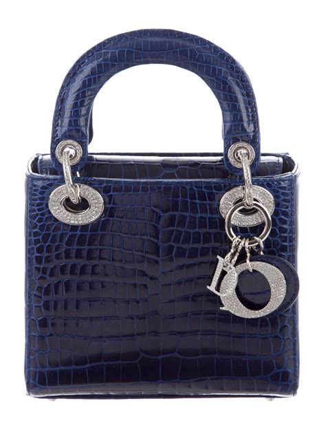 micro mini lady dior bag|lady dior crocodile bag.